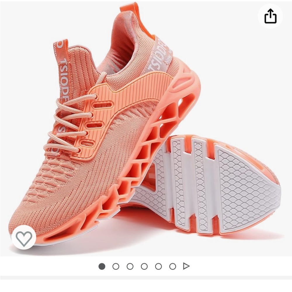 Worn once. Size 8.5 amazon ezkrwzn sneakers. Peach color. New condition.